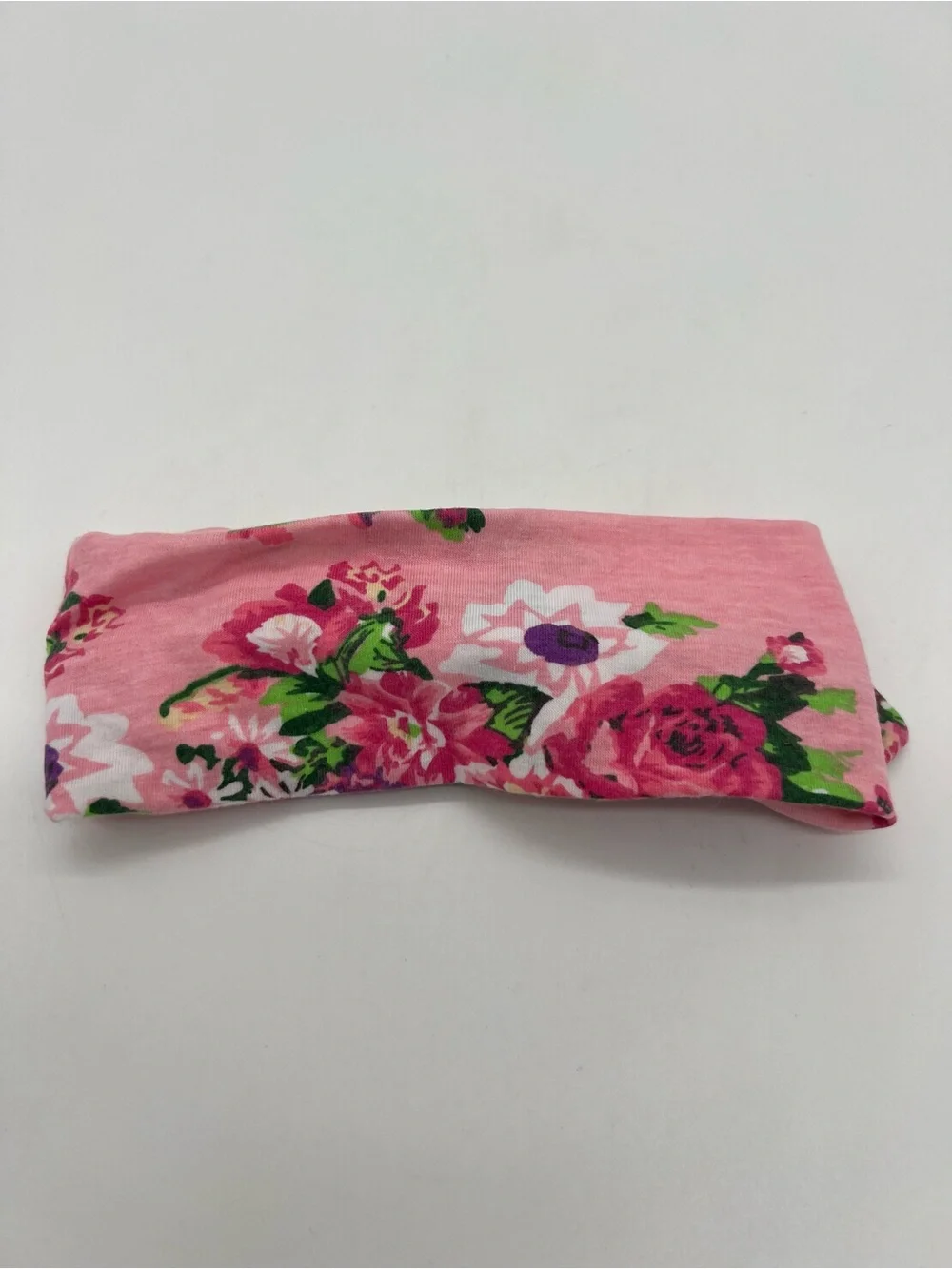 Baby Girl Pink Floral Cotton Bow